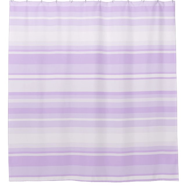 Cortina De Ducha Rayas de lilac (Anverso)