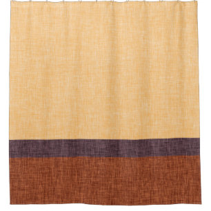 Cortina De Ducha Rayas de textura Amber Purple y Brown Weave