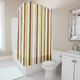 Cortina De Ducha Rayas modernas de moda retro vintage