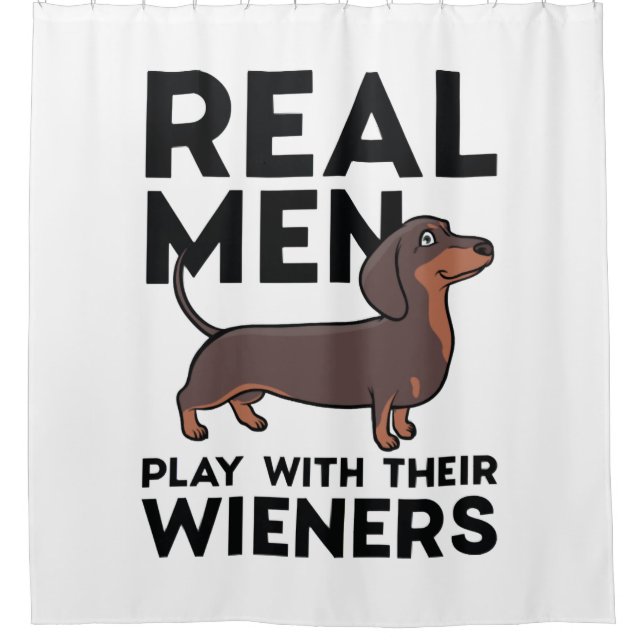 Cortina De Ducha Real Men Wieners (Anverso)