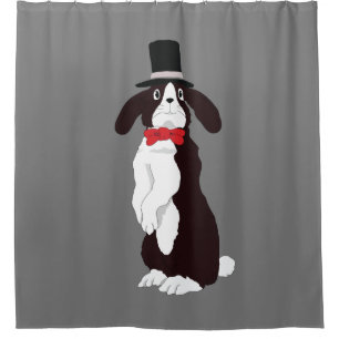 Cortina De Ducha Real Tuxedo Bunny