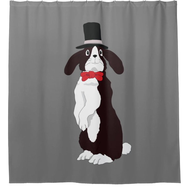 Cortina De Ducha Real Tuxedo Bunny (Anverso)