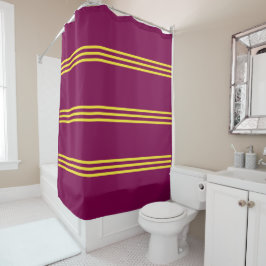 Cortina De Ducha Red and Yellow Shower Curtain