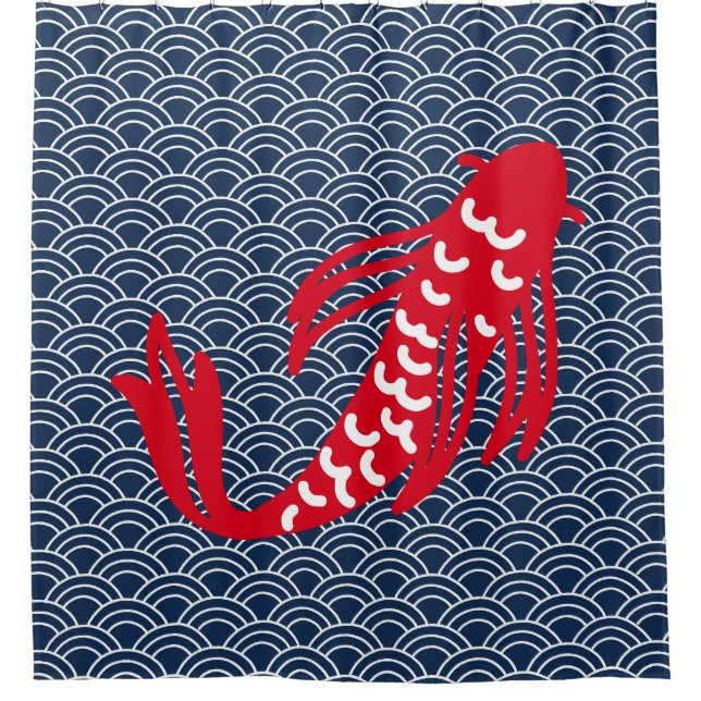 Cortina De Ducha Red Koi Fish (Anverso)