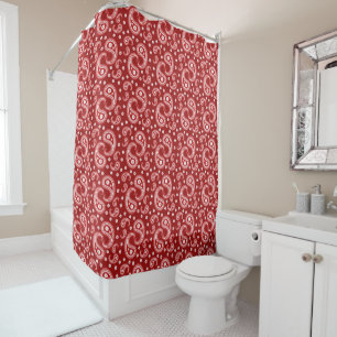 Cortina De Ducha Red Paisley