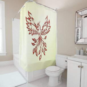 Cortina De Ducha Red Phoenix Rises