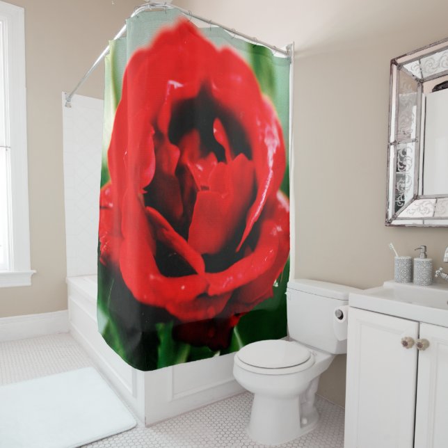 Cortina De Ducha Red Rose Love (In situ)