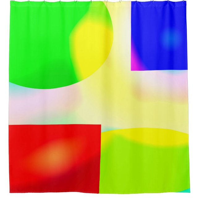 Cortina De Ducha Reflejo de arte pop (Anverso)