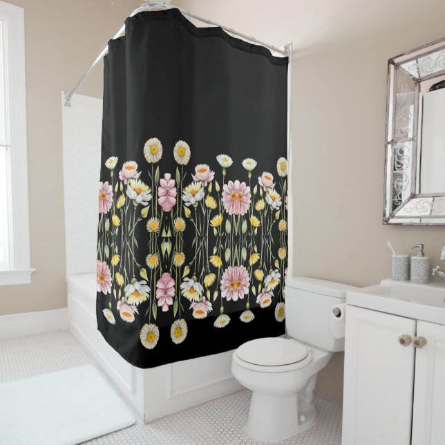 Cortina De Ducha Reflexiones florales (In situ)