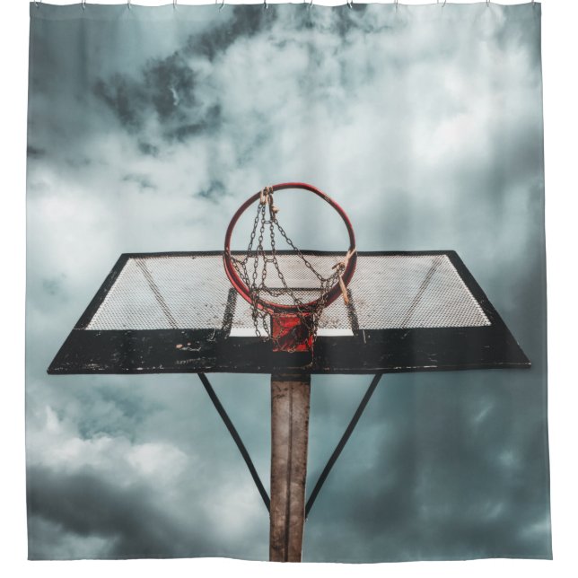 Cortina De Ducha Regalo de baloncesto de bonito (Anverso)