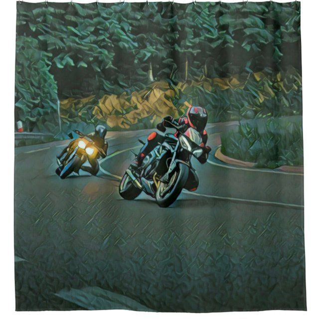 Cortina De Ducha Regalo de motocicleta (Anverso)