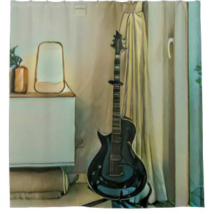 Cortina De Ducha Regalos de guitarra para papá