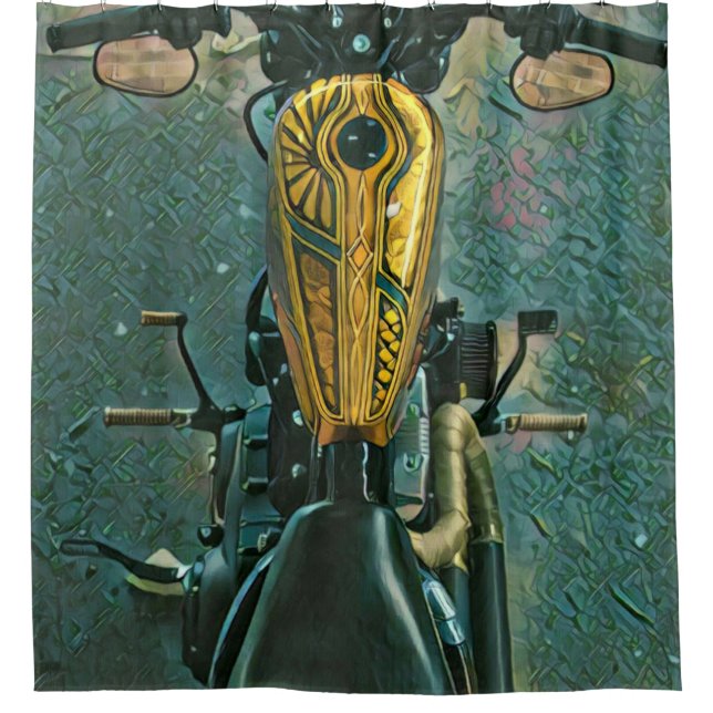 Cortina De Ducha regalos de motocicleta para él (Anverso)