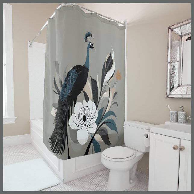 Cortina De Ducha Remolino Esmeralda (Emerald Whirlwind Shower Curtain
)