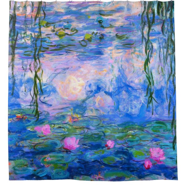 Cortina De Ducha Restauración de Water Lilies Claude Monet (Anverso)