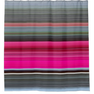 Cortina De Ducha Resumen #1: Cerise y gris