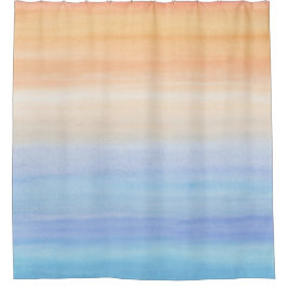 Cortina De Ducha Resumen 50 Naranja Azul