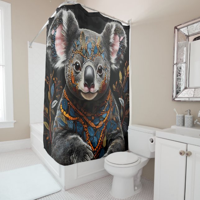 Cortina De Ducha Resumen australiano breve Koala Bear (In situ)