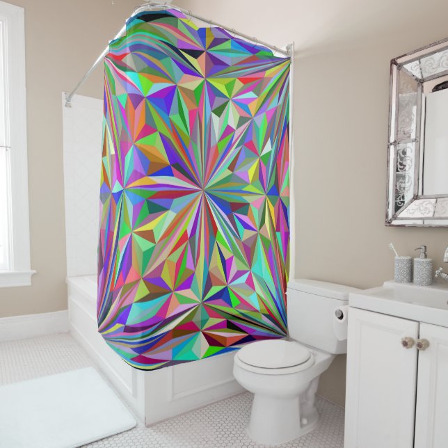 Cortina De Ducha Resumen caleidoscopio (In situ)