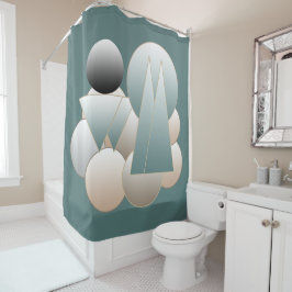 Cortina De Ducha Resumen de arte espacial sistema de planeta futuri