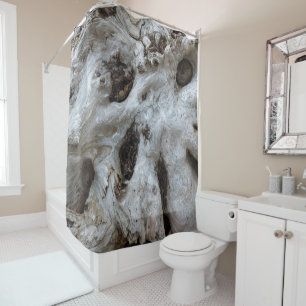 Cortina De Ducha Resumen de Driftwood Burl