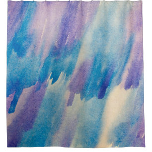 Cortina De Ducha Resumen de fondo abstracto azul, acua, arte, arte