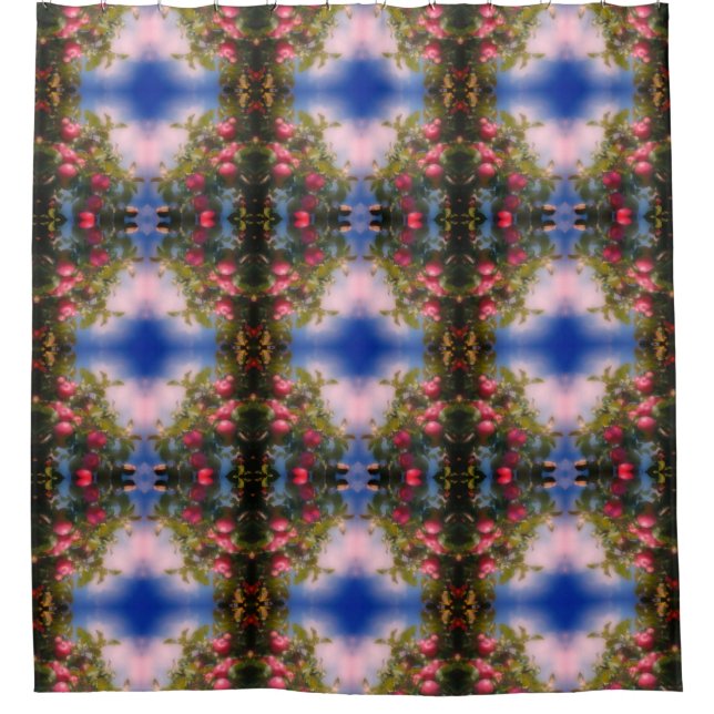 Cortina De Ducha Resumen de manzanas rojas en el árbol (Anverso)