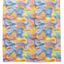 Cortina De Ducha Resumen del líquido plástico del Pastel