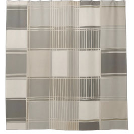 Cortina De Ducha "Resumen Minimalista con patrón geométrico