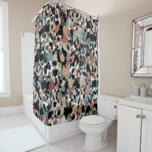 Cortina De Ducha Resumen Mottled Camo