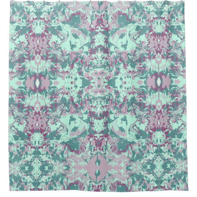 Cortina De Ducha Resumen tropical Patrón exclusivo (Anverso)