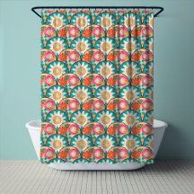 RETRO 70s Floral de Vieira Hippy Sol en Flores