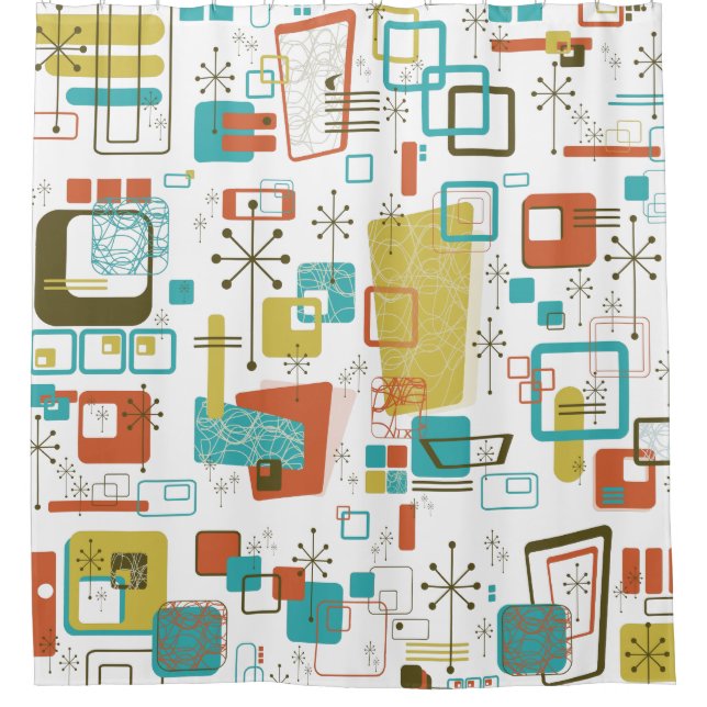 Cortina De Ducha Retro clásico (Anverso)