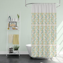 Cortina De Ducha Retro de cítricos limón/limón