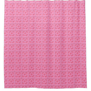 Cortina de ducha Retro Pink Trellis