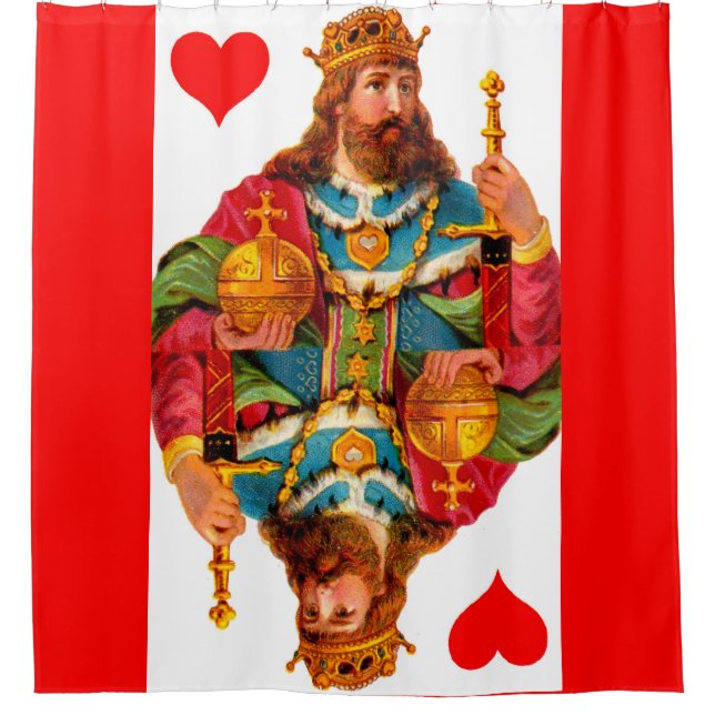 Cortina De Ducha Rey de Corazones (Anverso)