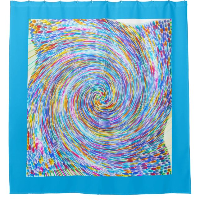 Cortina De Ducha Rhine Stone Swirl (Anverso)