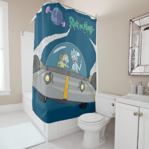 Cortina De Ducha RICK AND MORTY™ Despegar En Buques Espaciales