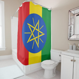 Cortina De Ducha Rideau de douche Ethiopian flag