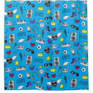 Cortina De Ducha Rock Emo Music Teatro