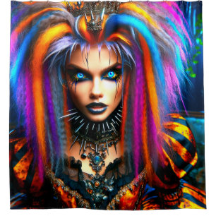 Cortina De Ducha Rocker punk