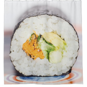 Cortina De Ducha Rollo de sushi Pescado y arroz