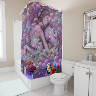 Cortina De Ducha Romance - Bath Bubbles Resumen