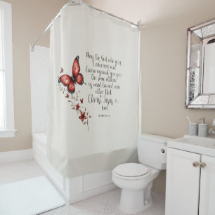 Cortina De Ducha Romanos 15:5 Biblia Verse Image