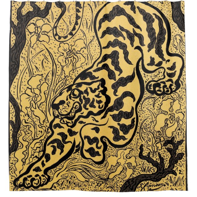 Cortina De Ducha Rompecabezas (Anverso)