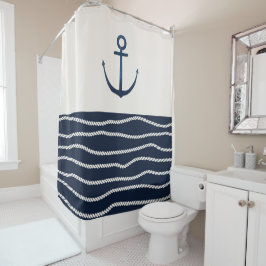 Cortina De Ducha Rope y patrón de anclaje