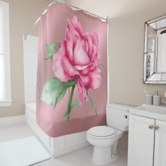 cortina de ducha Rosa (In situ)