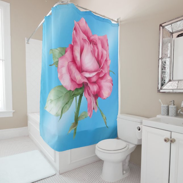 Cortina De Ducha Rosa (In situ)