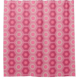 Cortina de ducha rosa desolada Y2K Floral Occident