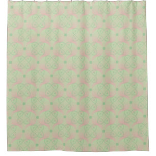 Cortina De Ducha Rosa en verde